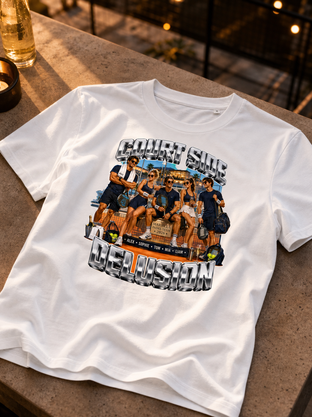 Levyo shirt visual for padel team t shirts