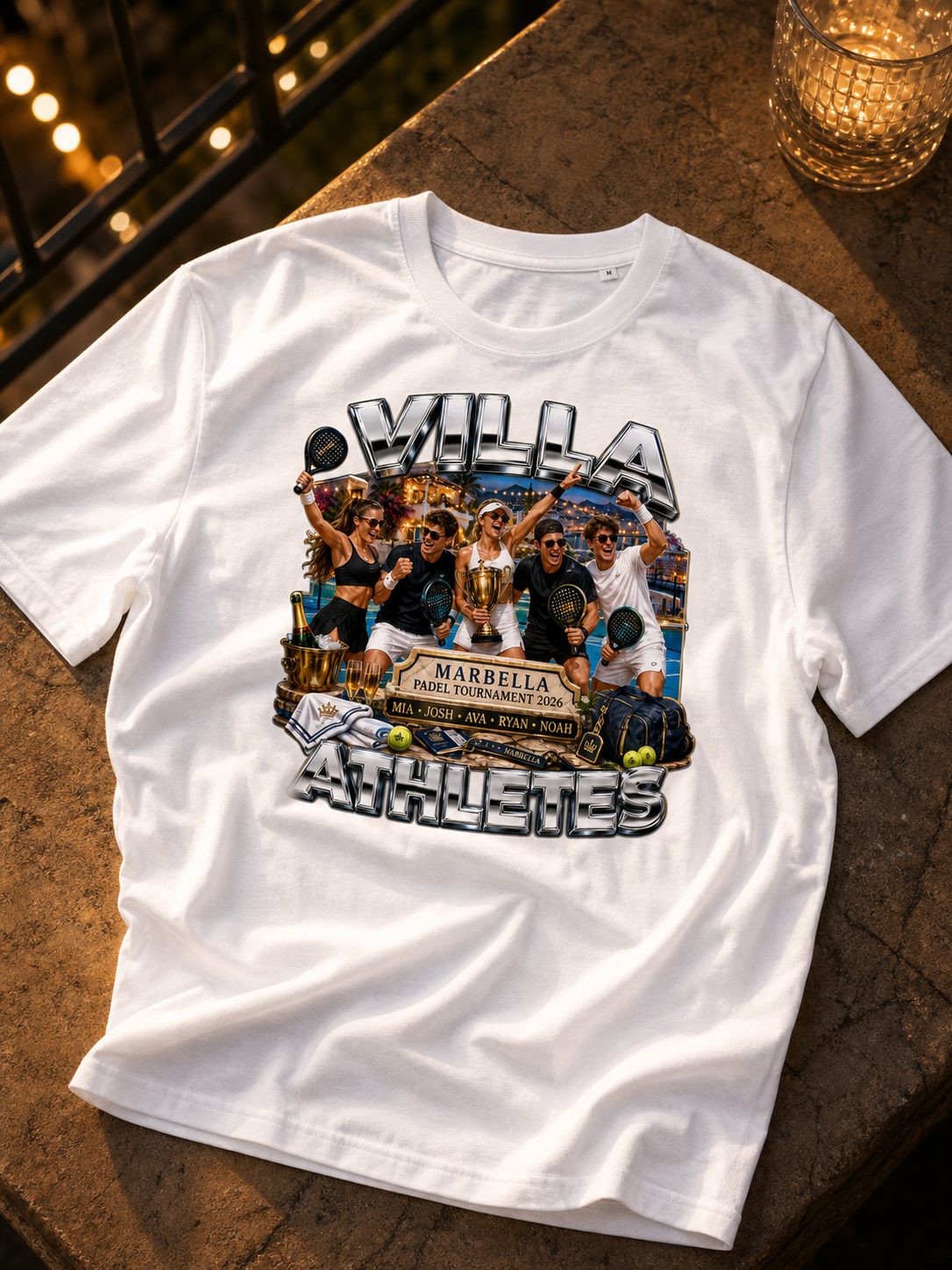 Levyo shirt visual for padel tournament t shirts