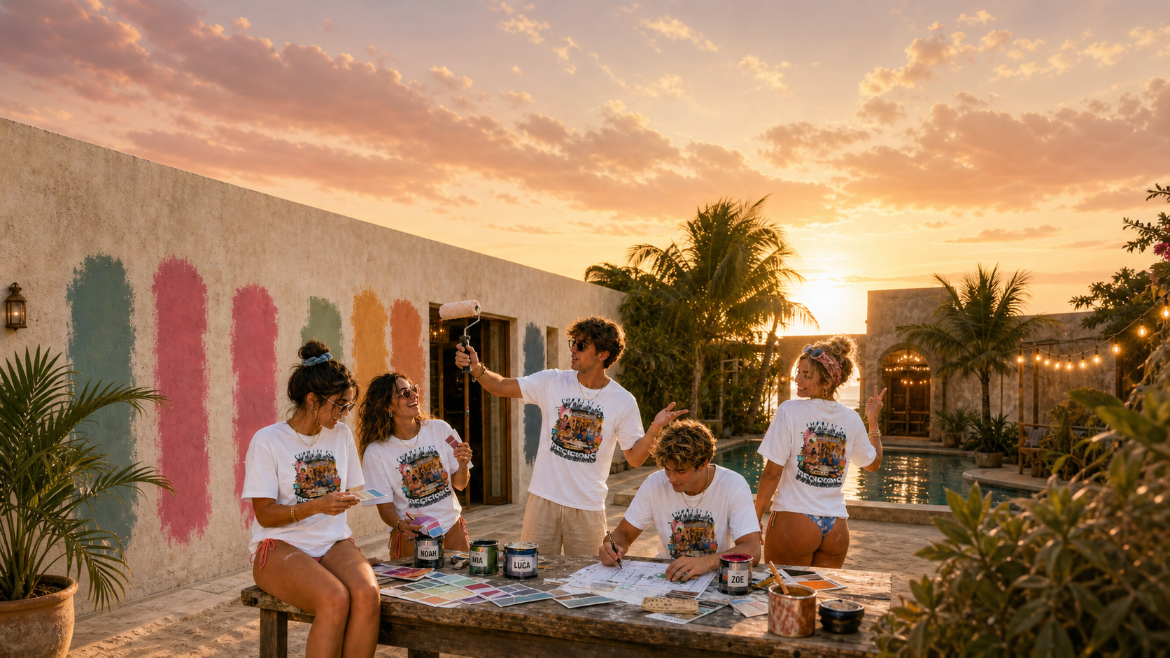 Paint Your Shirt Party T Shirts Levyo shirt visual