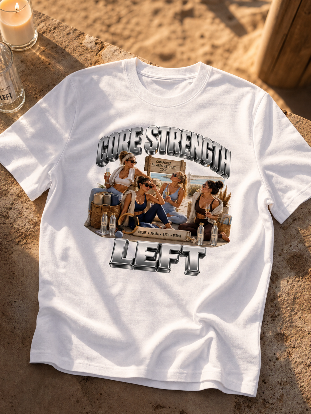 Levyo shirt visual for pilates retreat t shirts