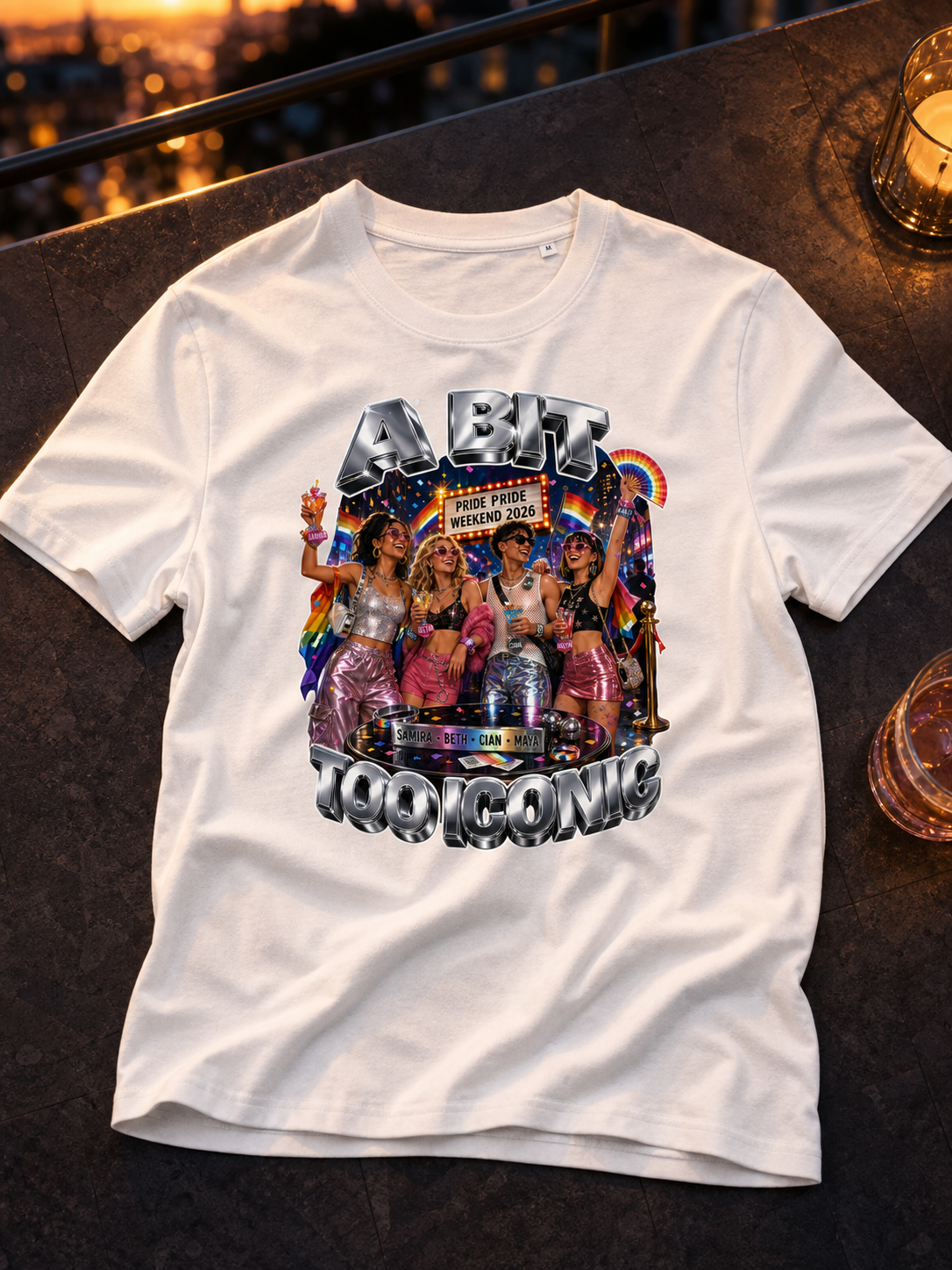 Levyo shirt visual for pride weekend t shirts