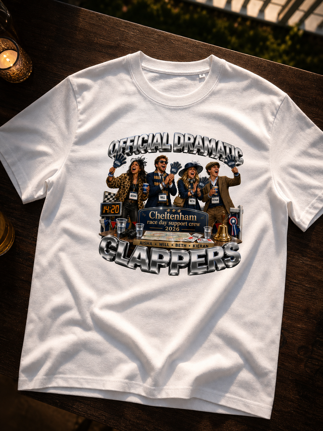 Levyo shirt visual for race day support crew t shirts