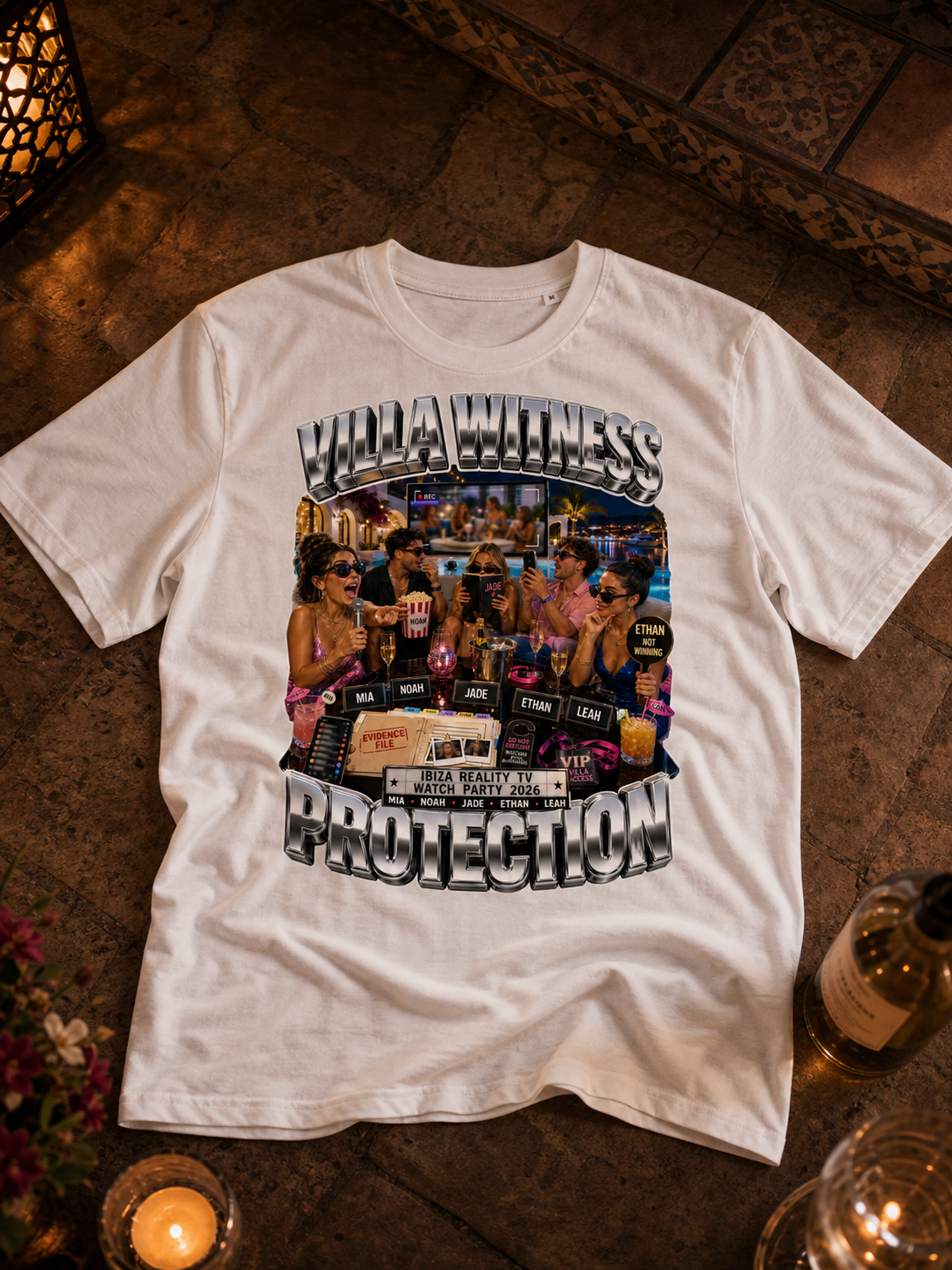 Levyo shirt visual for reality tv watch party t shirts