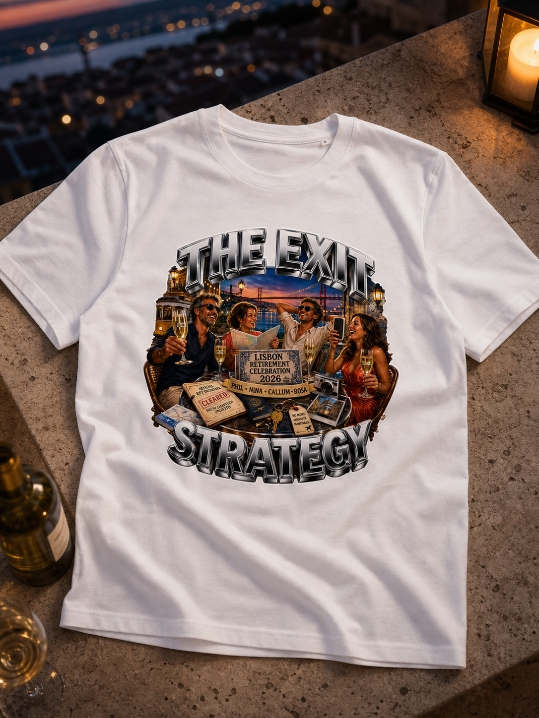 Levyo shirt visual for retirement celebration t shirts