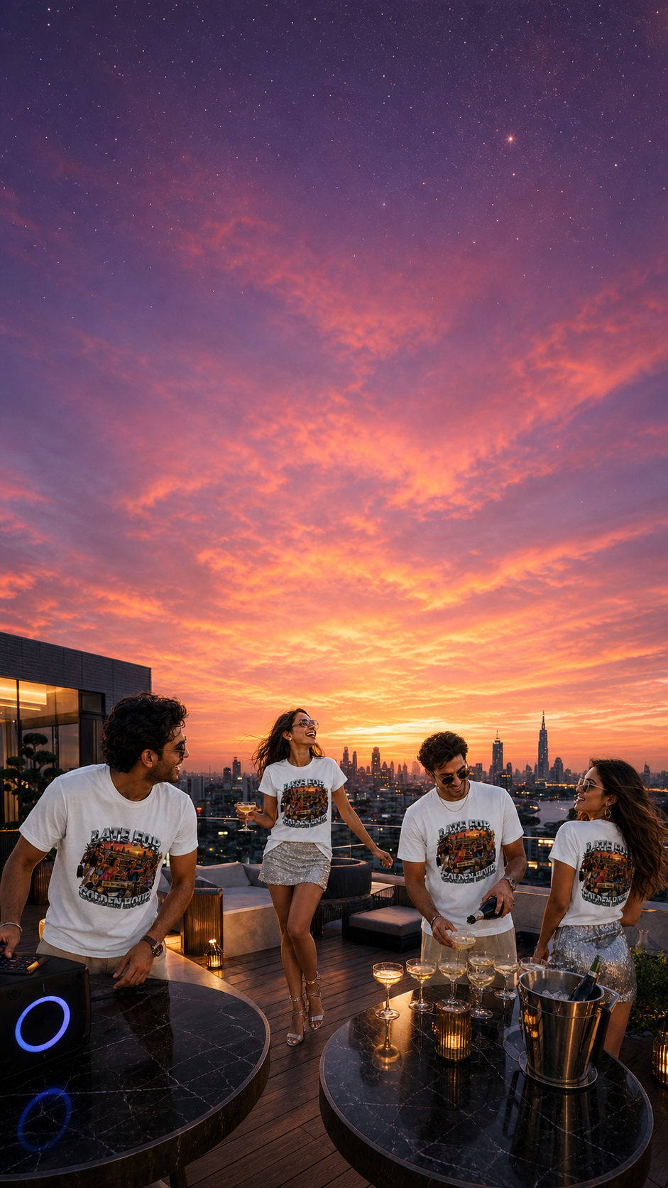 Rooftop Party T Shirts Levyo shirt visual