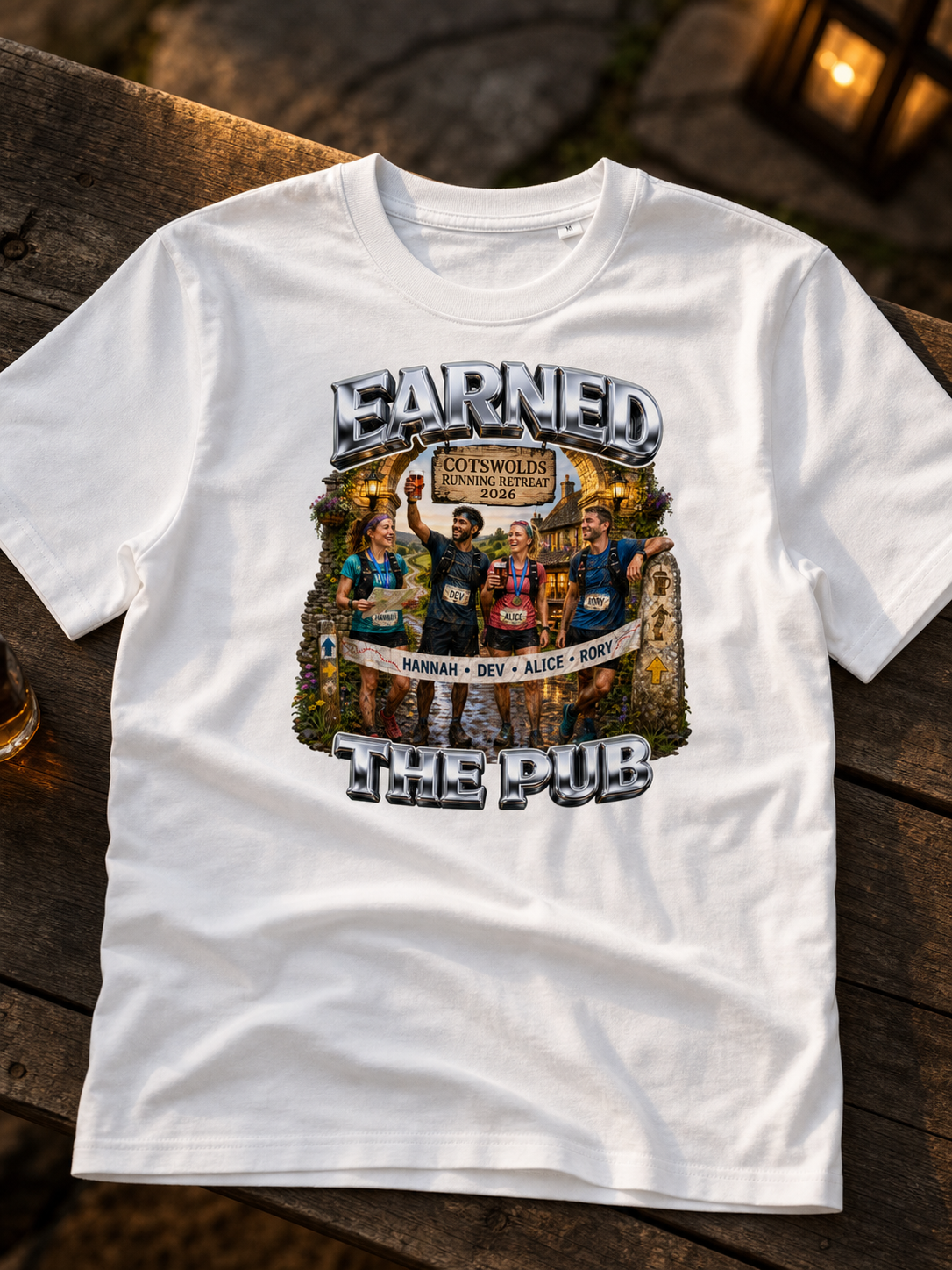 Levyo shirt visual for running retreat t shirts
