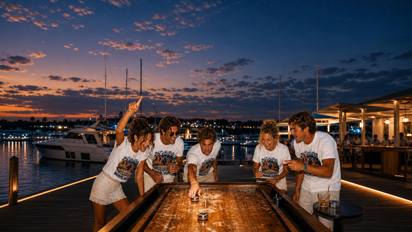 Shuffleboard Night T Shirts Levyo shirt visual