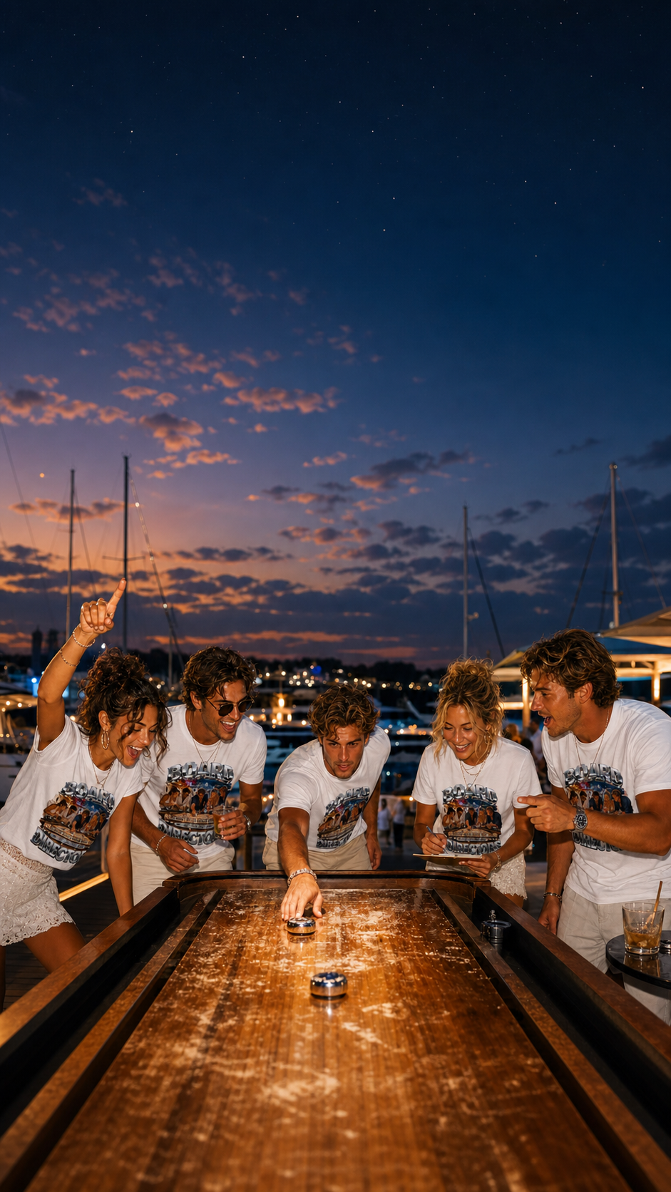 Shuffleboard Night T Shirts Levyo shirt visual