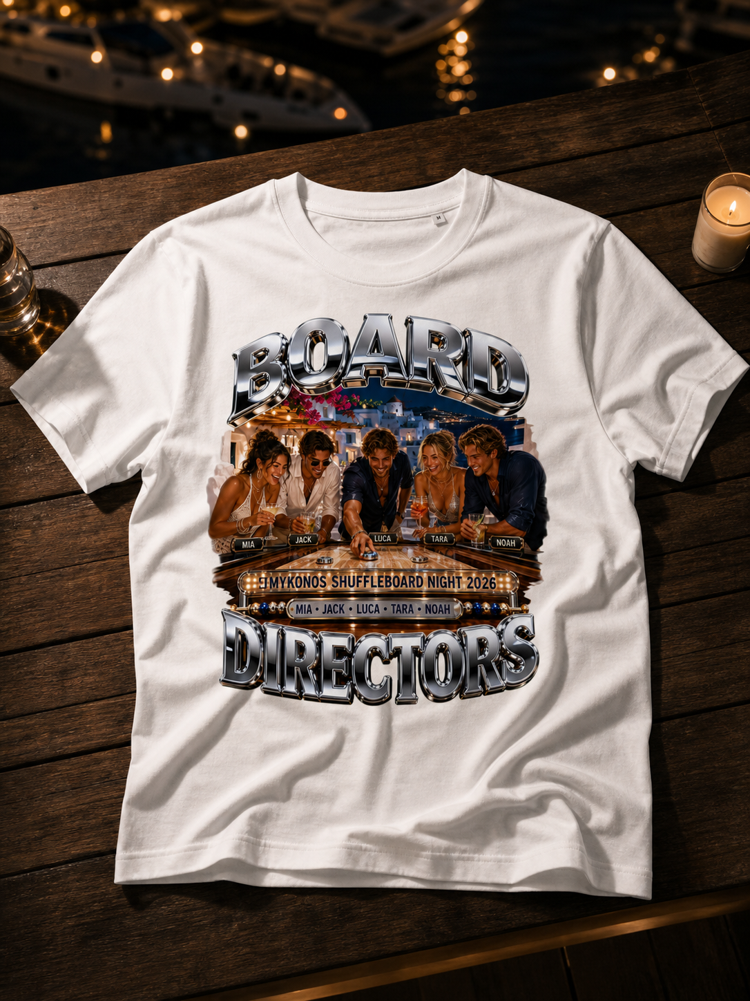 Levyo shirt visual for shuffleboard night t shirts