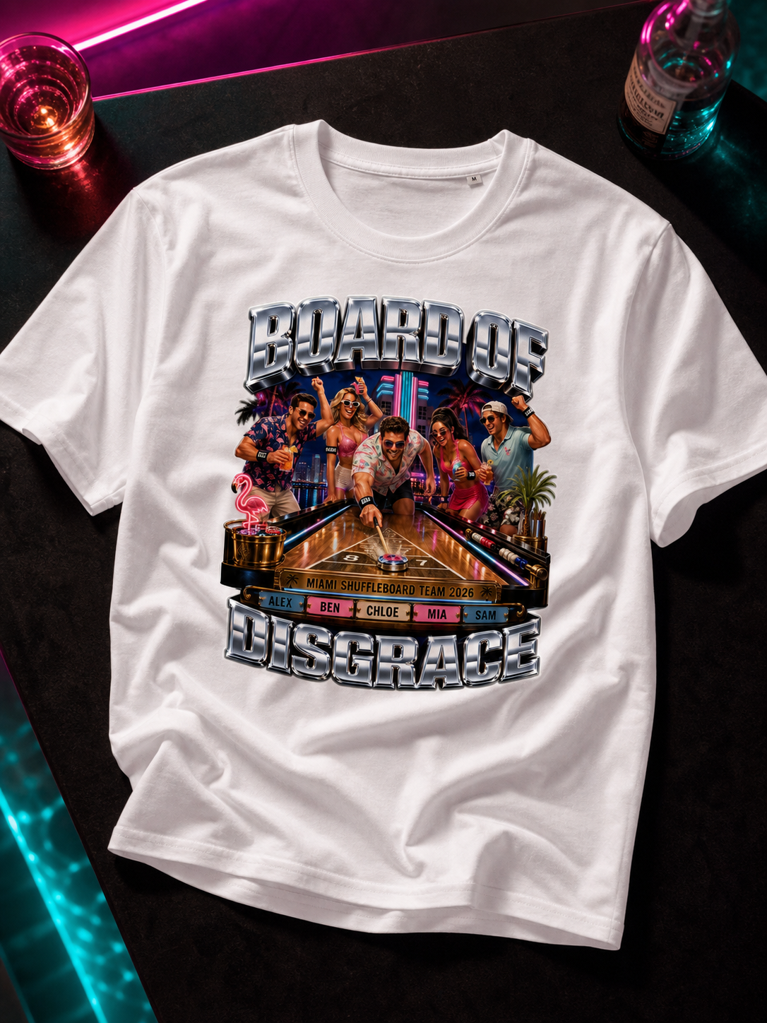 Levyo shirt visual for shuffleboard team t shirts
