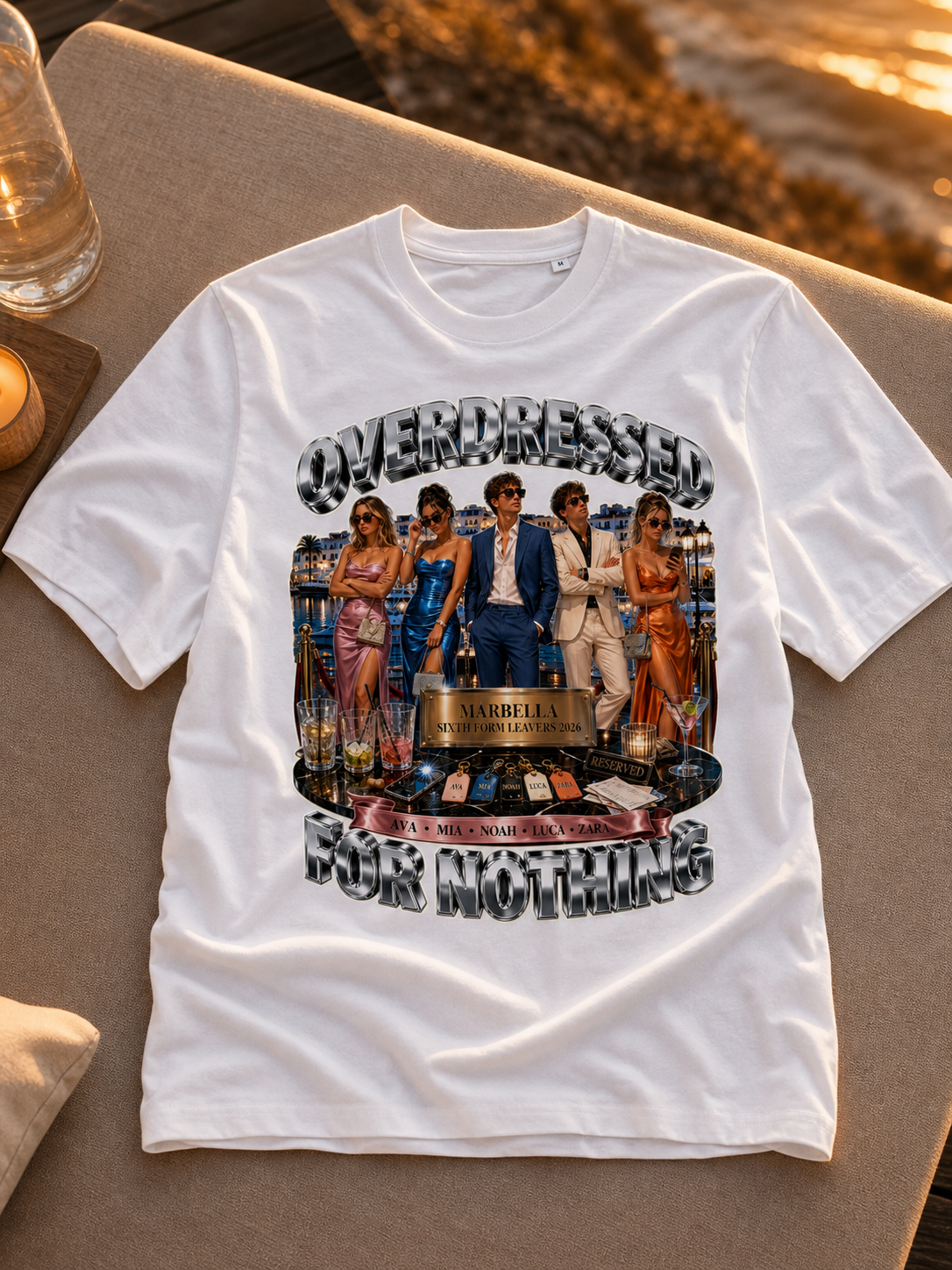 Levyo shirt visual for sixth form leavers t shirts