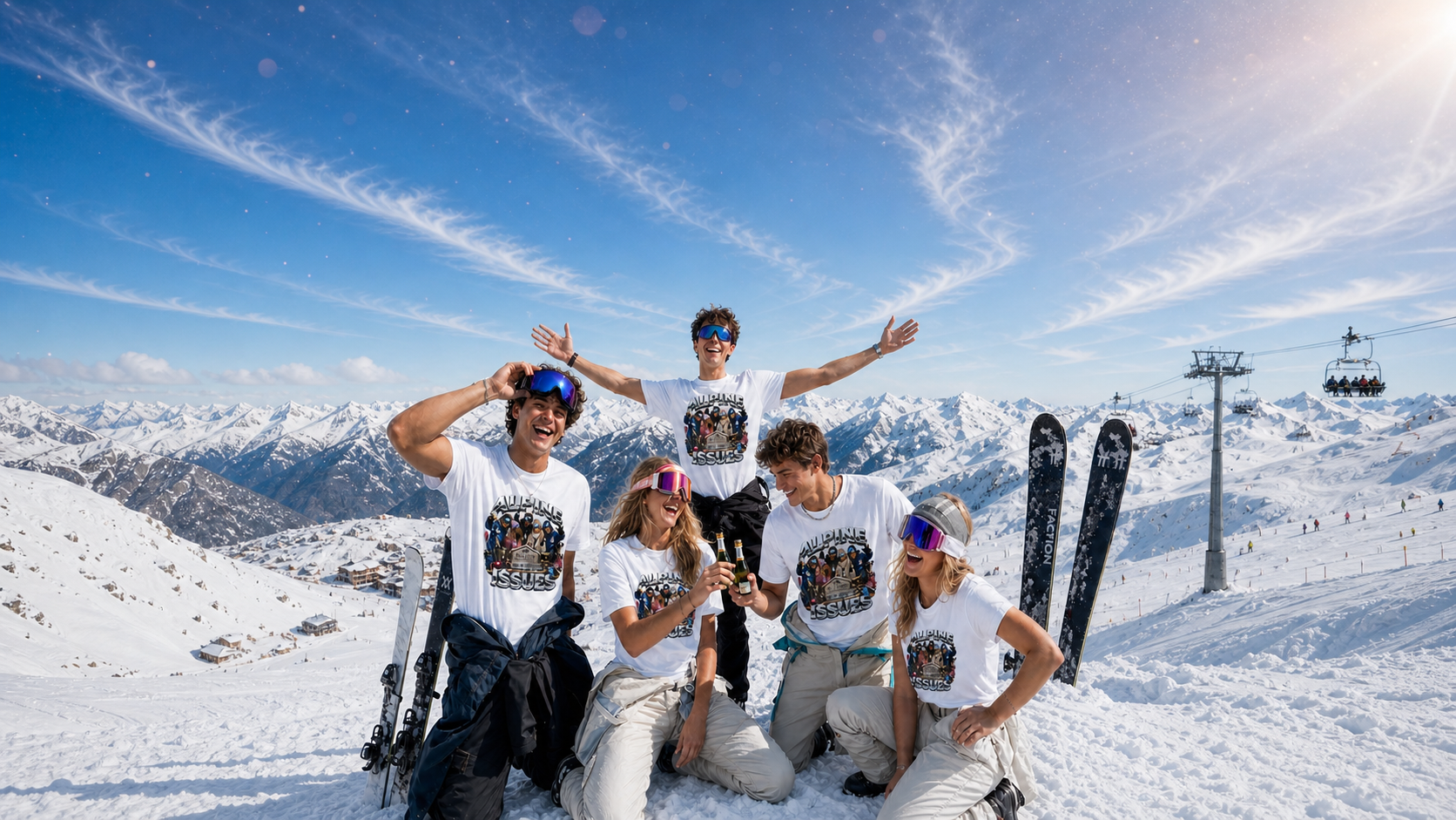 SKI Season Crew T Shirts Levyo shirt visual