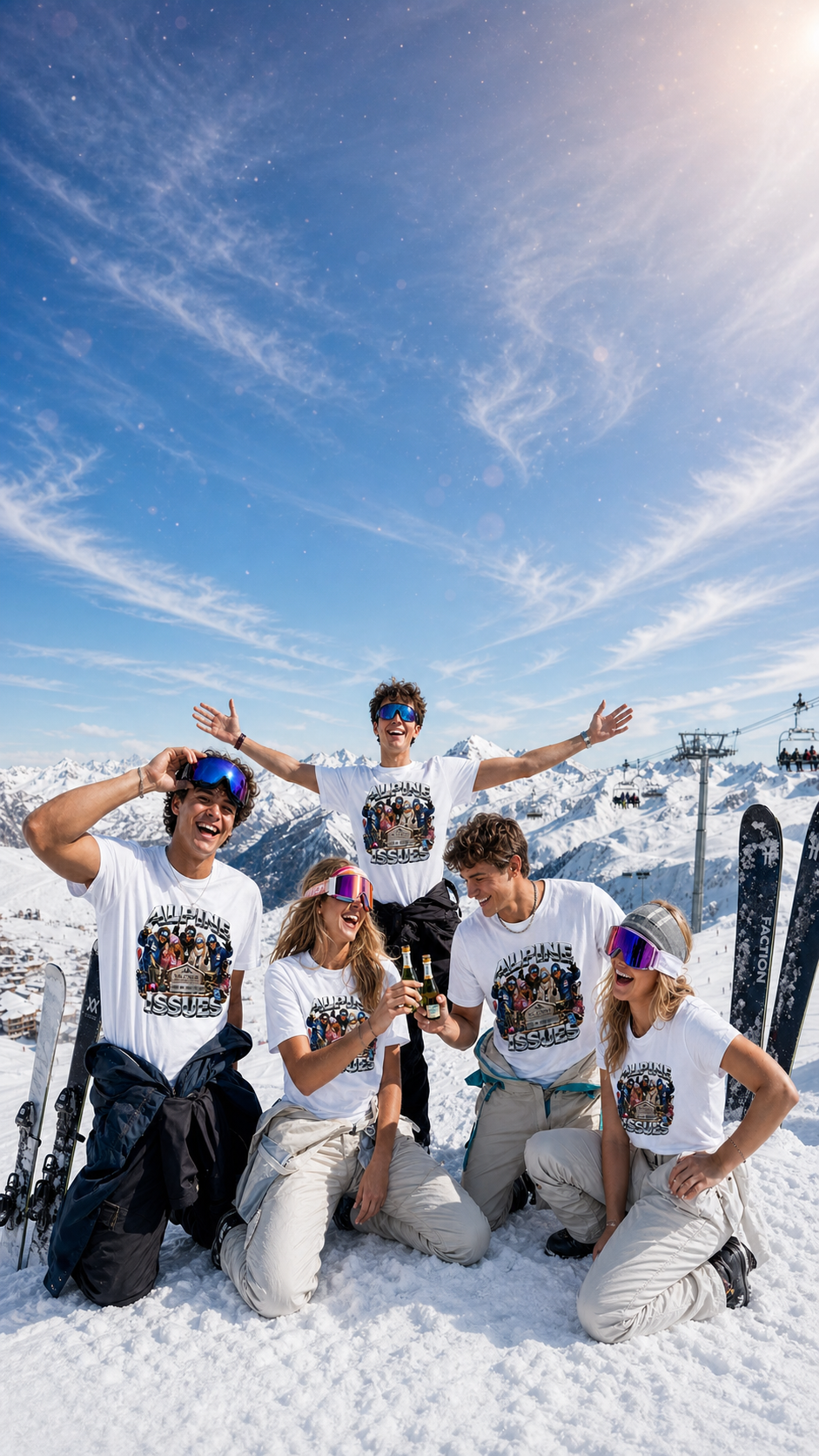 SKI Season Crew T Shirts Levyo shirt visual