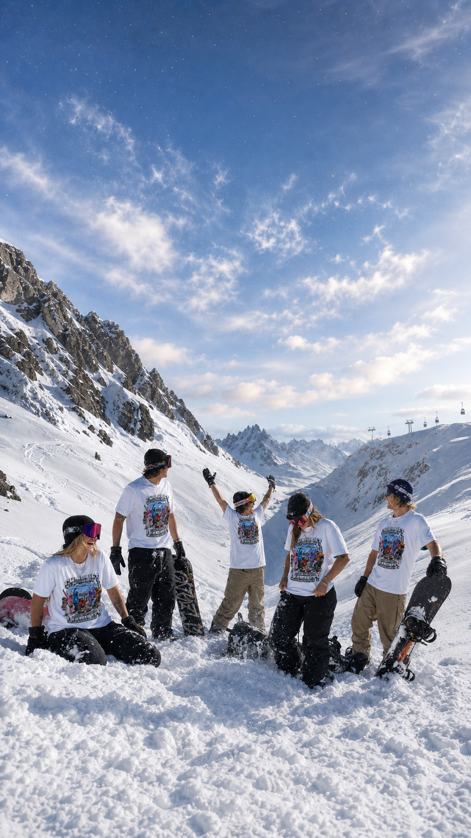 Snowboarding Trip T Shirts Levyo shirt visual