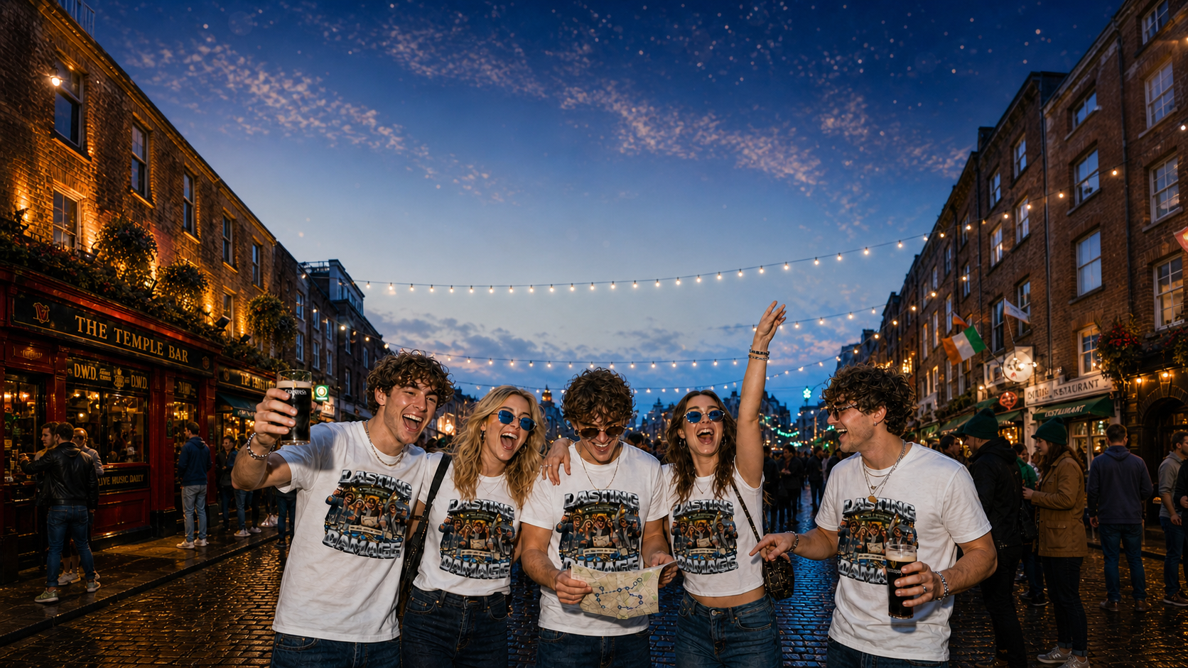 ST Patricks DAY BAR Crawl T Shirts Levyo shirt visual