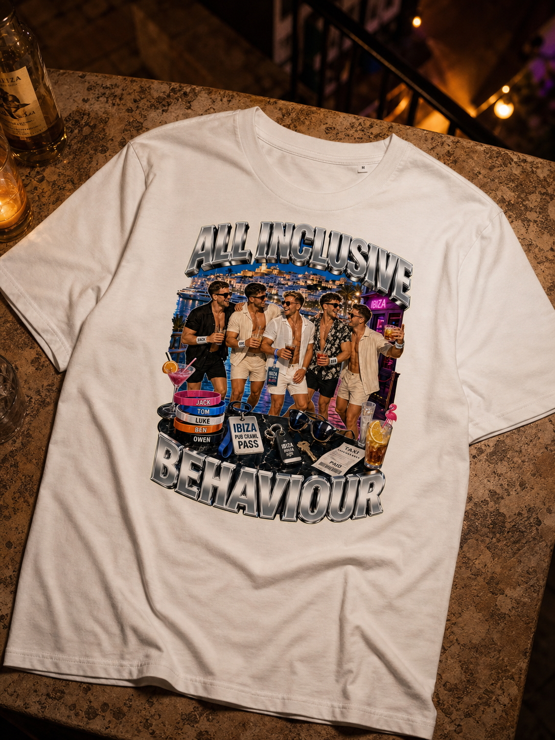 Levyo shirt visual for stag do pub crawl t shirts