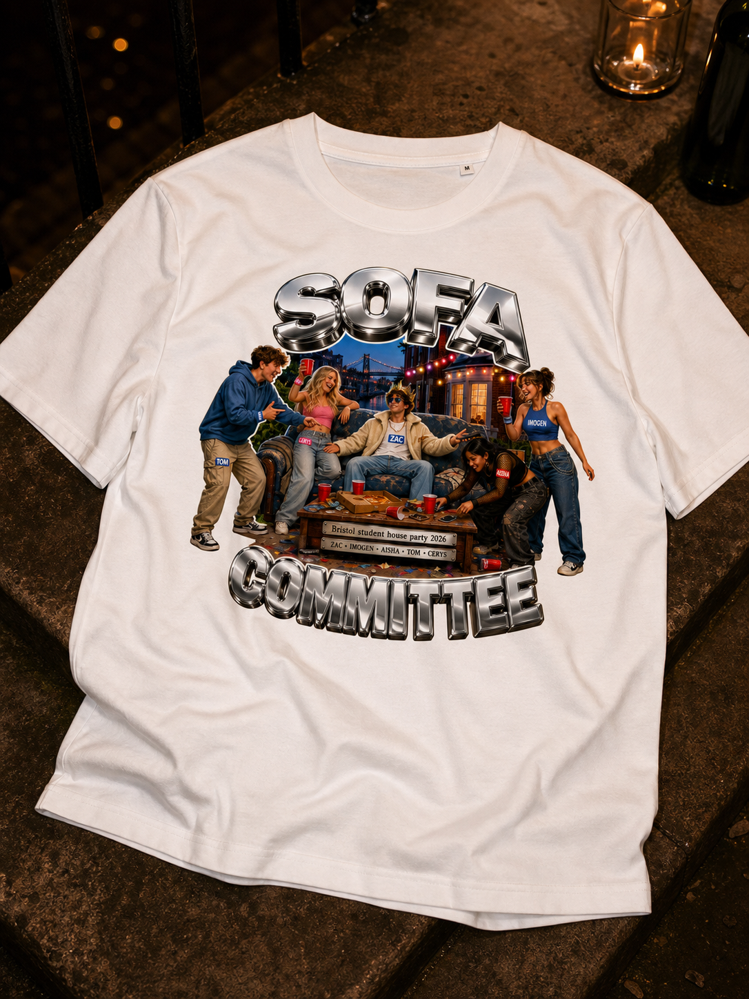 Levyo shirt visual for student house party t shirts