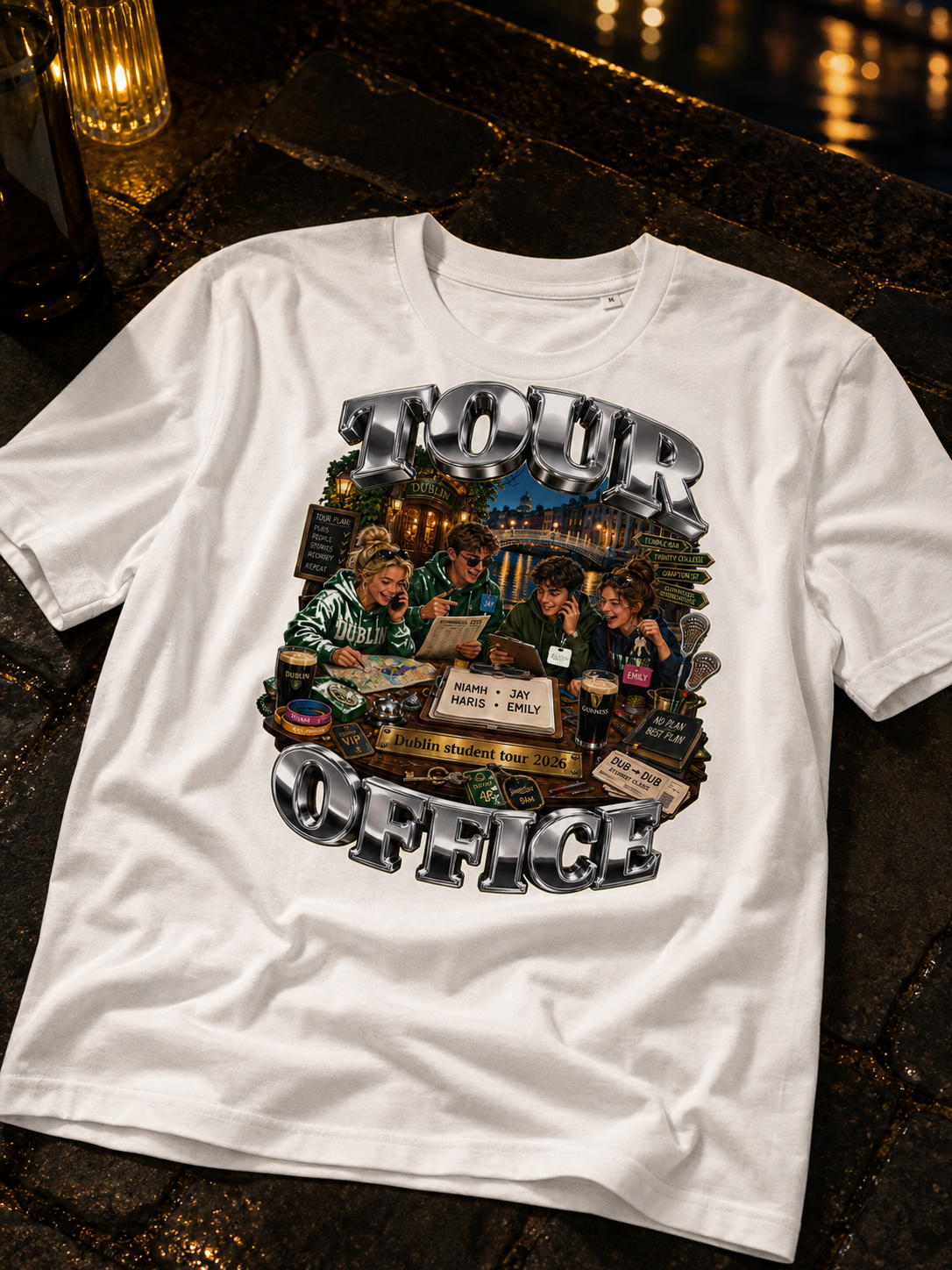 Levyo shirt visual for student tour t shirts