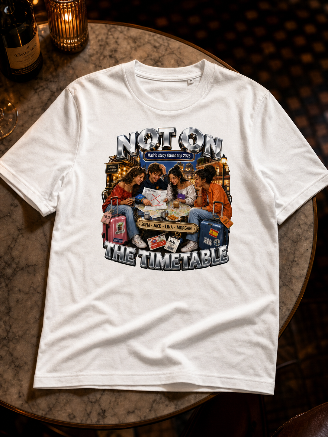 Levyo shirt visual for study abroad trip t shirts