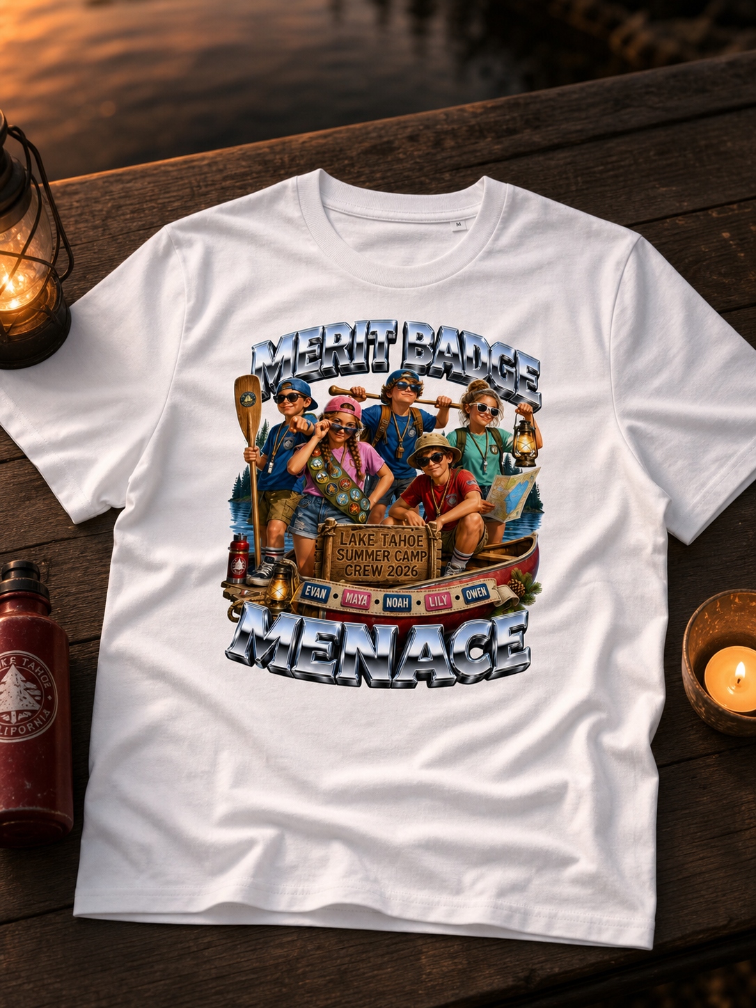 Levyo shirt visual for summer camp crew t shirts