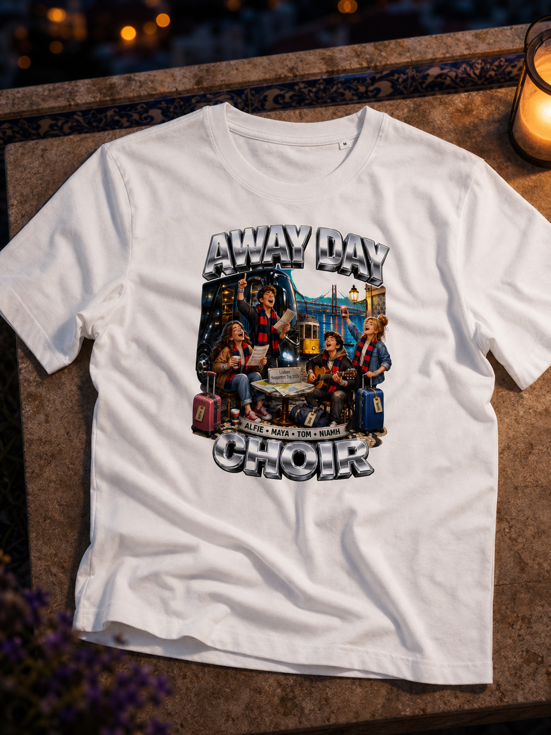 Levyo shirt visual for supporters trip t shirts