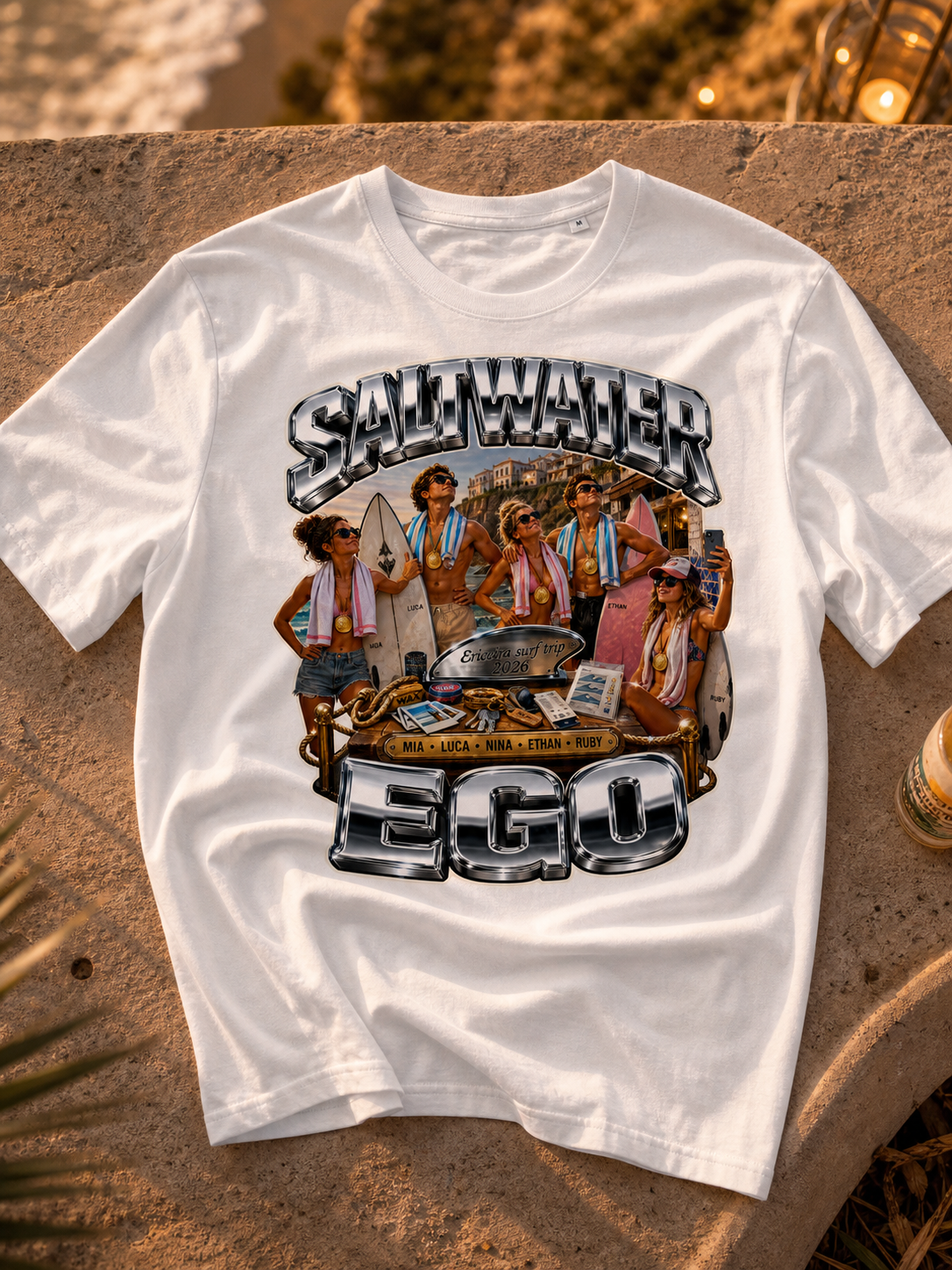 Levyo shirt visual for surf trip t shirts