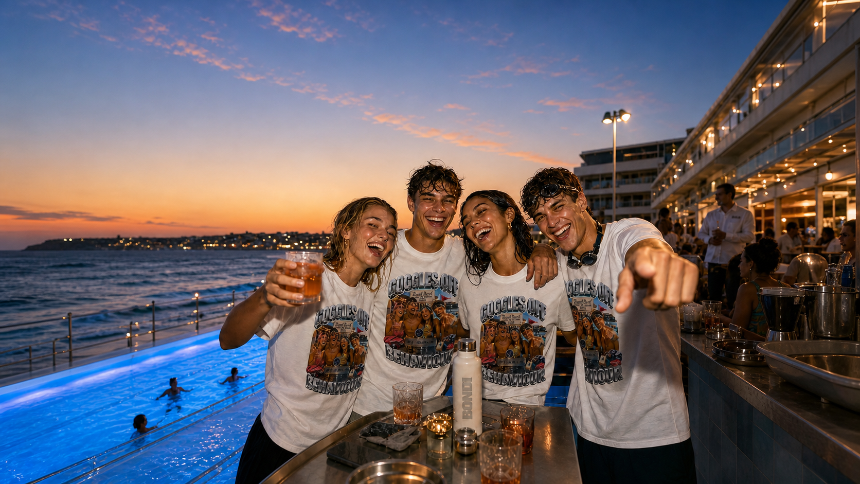 Swim Club Social T Shirts Levyo shirt visual