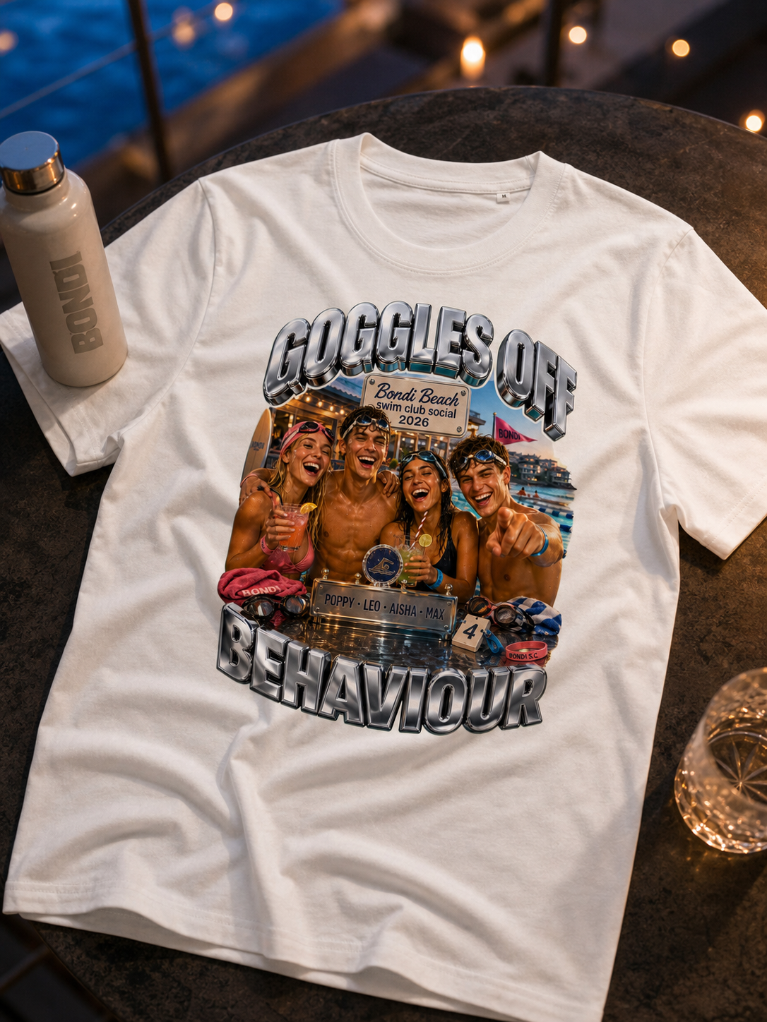Levyo shirt visual for swim club social t shirts