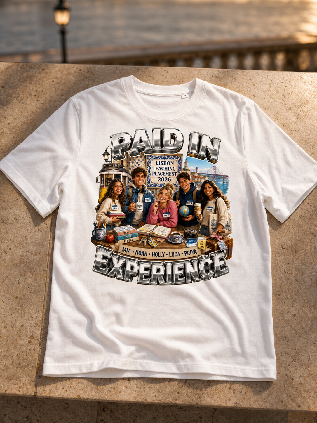 Levyo shirt visual for teaching placement t shirts