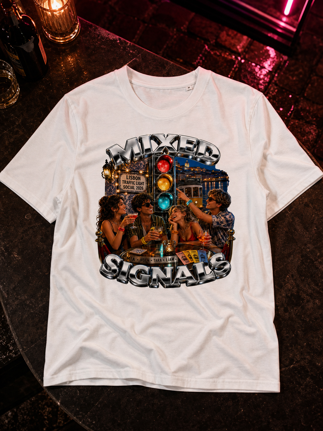 Levyo shirt visual for traffic light social t shirts
