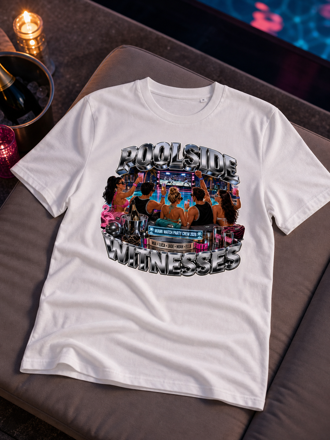 Levyo shirt visual for watch party crew t shirts