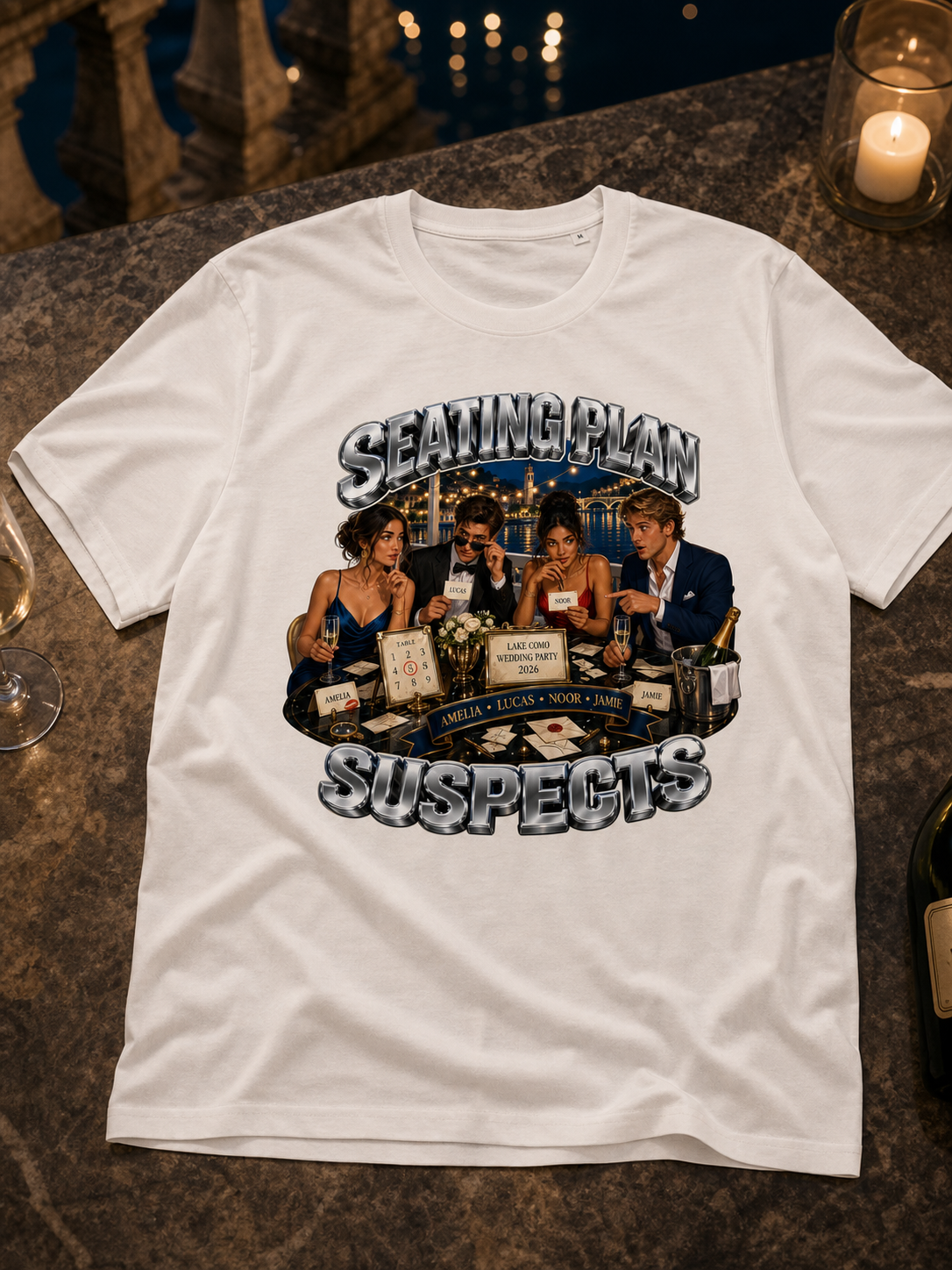 Levyo shirt visual for wedding party t shirts